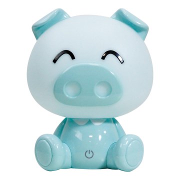 ONLI - LED Candeeiro noturno infantil dimerizável PUPPIES LED/3W/230V 19 cm porquinho/verde