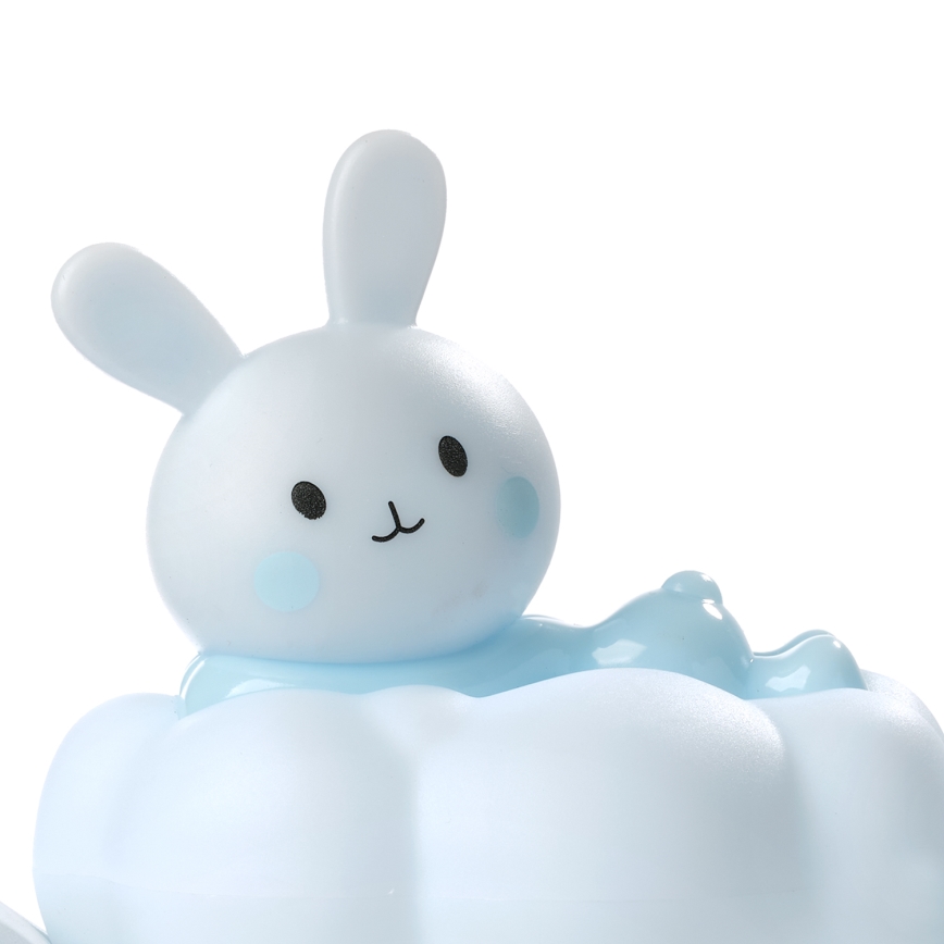 ONLI - Luz noturna infantil LED recarregável NUVOLINA LED/2,5W/5V 300 mAh coelhinho/azul