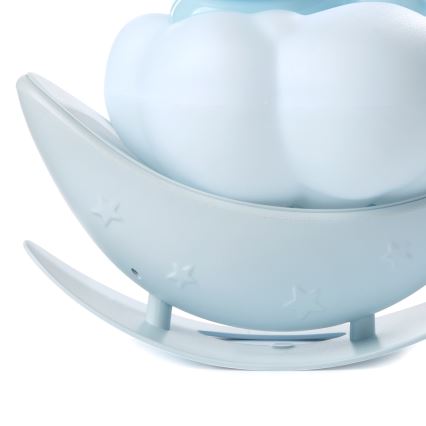 ONLI - Luz noturna infantil LED recarregável NUVOLINA LED/2,5W/5V 300 mAh coelhinho/azul