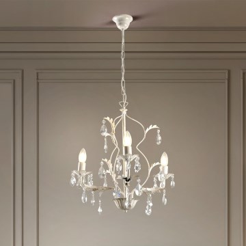 ONLI - Lustre com corrente TERESA 3xE14/6W/230V branco