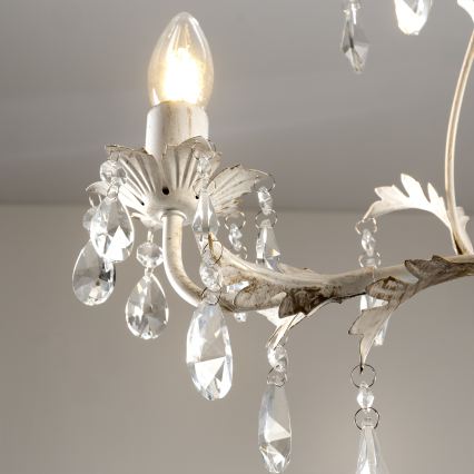 ONLI - Lustre com corrente TERESA 3xE14/6W/230V branco