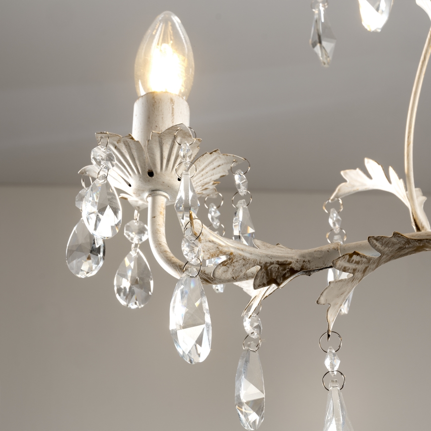 ONLI - Lustre com corrente TERESA 3xE14/6W/230V branco