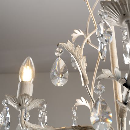 ONLI - Lustre com corrente TERESA 3xE14/6W/230V branco