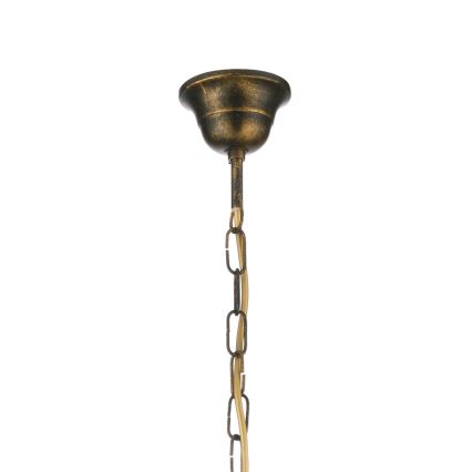 ONLI - Lustre suspenso com corrente MILVIA 5xE14/6W/230V bronze