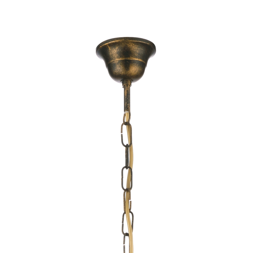 ONLI - Lustre suspenso com corrente MILVIA 5xE14/6W/230V bronze
