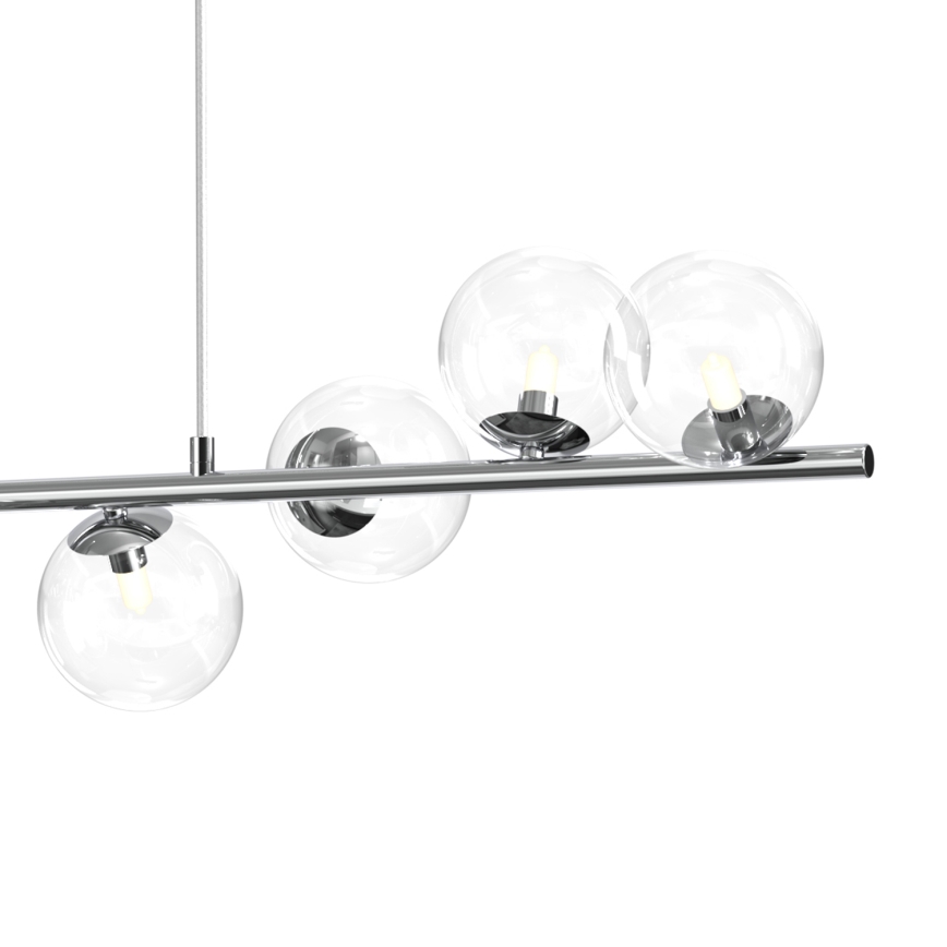 ONLI - Lustre suspenso por cabo KIMBERLY 8xG9/6W/230V, cromo brilhante