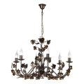ONLI - Lustre suspenso por corrente CAROLINA 6xE14/6W/230V acabamento em bronze