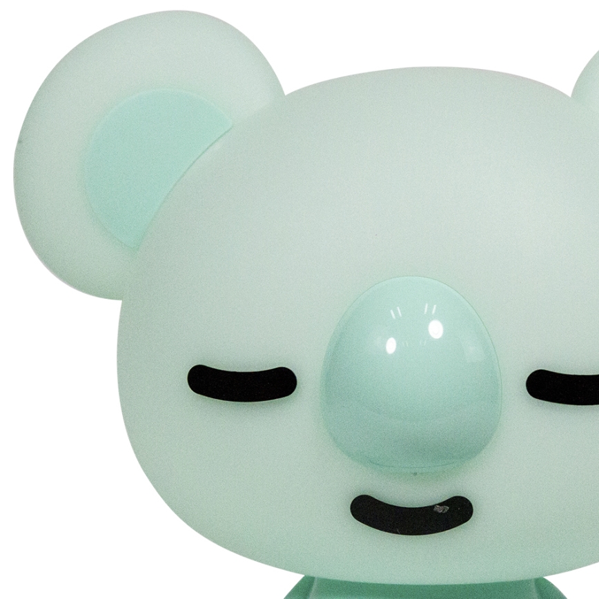 ONLI - Candeeiro noturno infantil LED regulável PUPPIES LED/3W/230V 20 cm coala/verde