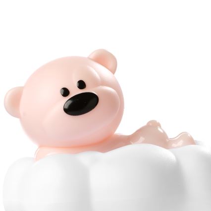 ONLI - LED Luz noturna recarregável infantil NUVOLINA LED/2,5W/5V 300 mAh urso/rosa