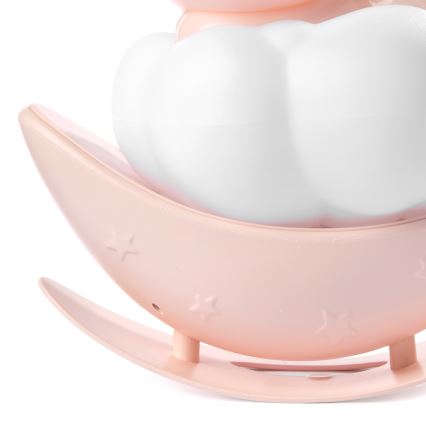 ONLI - LED Luz noturna recarregável infantil NUVOLINA LED/2,5W/5V 300 mAh urso/rosa