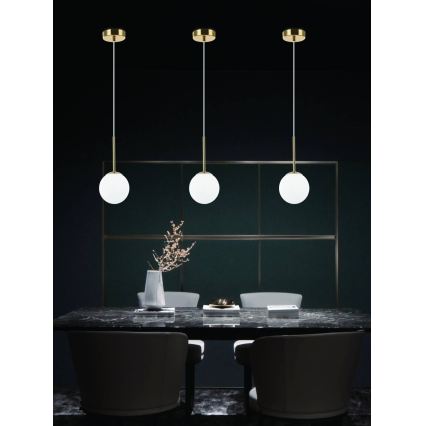 Open Design OR80087 - Lustre de casa de banho suspenso por cabo BAO 1xG9/8W/230V IP44 dourado
