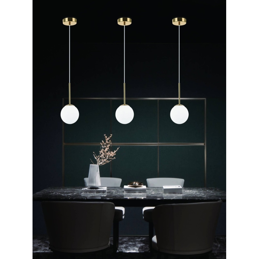 Open Design OR80087 - Lustre de casa de banho suspenso por cabo BAO 1xG9/8W/230V IP44 dourado