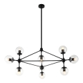 Open Design OR80094 - Lustre em haste BAO 10xE27/8W/230V Ø 90 cm preto