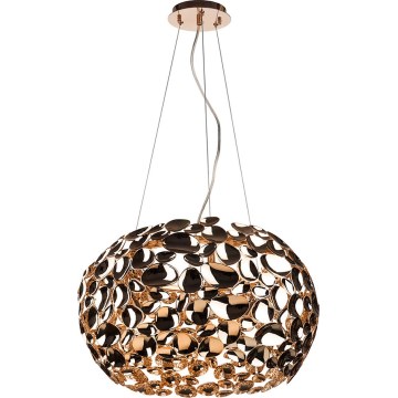 Open Design OR80186 - Lustre suspenso em cabo CARERA 6xG9/7W/230V Ø 55 cm ouro rosa