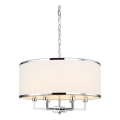 Open Design OR80216 - Lustre suspenso por corrente CASA 6xE14/15W/230V creme/cromado brilhante