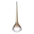 Open Design OR80315 - Lustre LED em cabo CRIMA LED/7W/230V ouro rosé