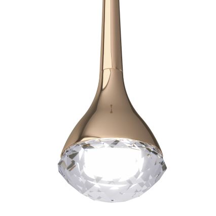 Open Design OR80315 - Lustre LED em cabo CRIMA LED/7W/230V ouro rosé