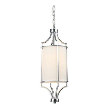Open Design OR80551 - Lustre em corrente LUNGA 1xE27/15W/230V cromo brilhante/branco
