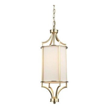 Open Design OR80568 - Lustre com corrente LUNGA 1xE27/15W/230V latão/branco