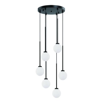 Open Design OR80636 - Lustre suspenso por cabo OTA 6xG9/8W/230V preto
