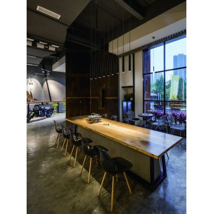 Open Design OR80803 - Lustre em cabo SLIMI 1xG9/3,5W/230V preto