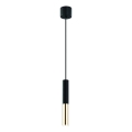 Open Design OR80810 - Lustre em cabo SLIMI 1xG9/3,5W/230V preto/dourado