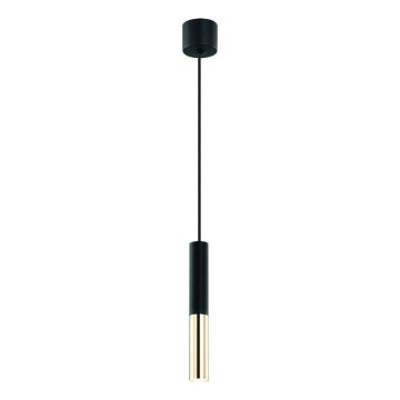 Open Design OR80810 - Lustre em cabo SLIMI 1xG9/3,5W/230V preto/dourado