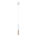 Open Design OR80858 - Lustre suspenso com cabo SLIMI 1xG9/3,5W/230V branco/ouro rosé