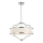 Open Design OR80919 - Lustre em haste STESSO 4xE27/15W/230V diâmetro 55 cm cromado brilhante/branco