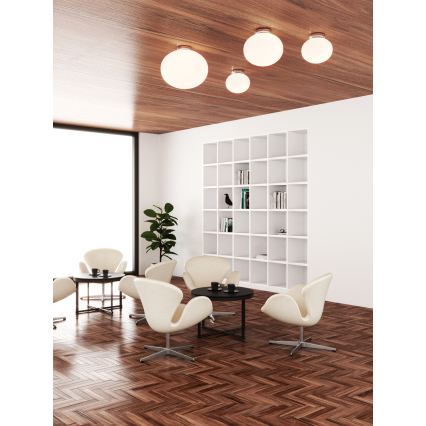 Open Design OR81169 - Candeeiro de teto PALLA 1xE27/12W/230V Ø 40 cm cromado brilhante