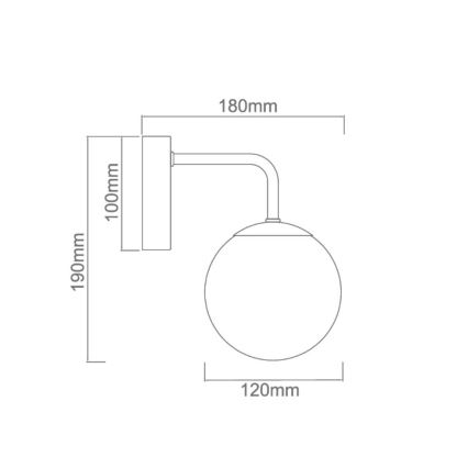 Open Design OR81381 - Candeeiro de parede para casa de banho BAO 1xG9/8W/230V IP44 cromo polido