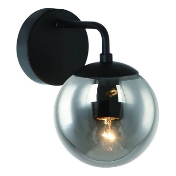 Open Design OR81411 - Aplique de parede BAO 1xE27/8W/230V preto/cinza fumê