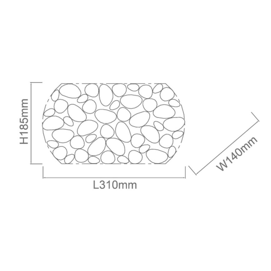 Open Design OR81466 - Aplique de parede CARERA 1xG9/7W/230V branco