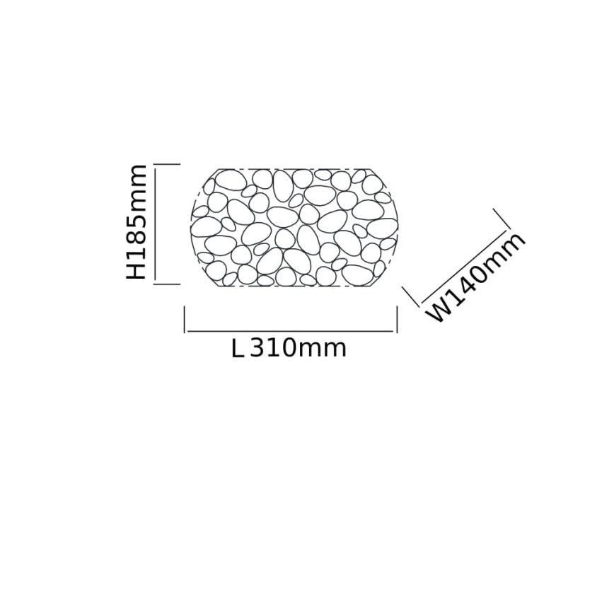 Open Design OR81473 - Aplique de parede CARERA 1xG9/7W/230V cromo brilhante