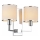 Open Design OR81497 - Candeeiro de parede CASA 2xE14/12W/230V cromo brilhante/creme