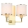 Open Design OR81503 - Aplique de parede CASA 2xE14/12W/230V latão/creme