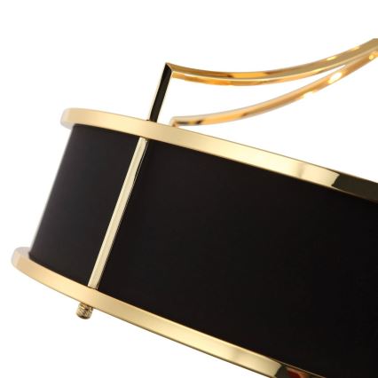 Open Design OR84146 - Lustre em haste STANZA 4xE27/15W/230V Ø 55 cm dourado/preto