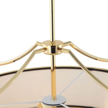 Open Design OR84146 - Lustre em haste STANZA 4xE27/15W/230V Ø 55 cm dourado/preto