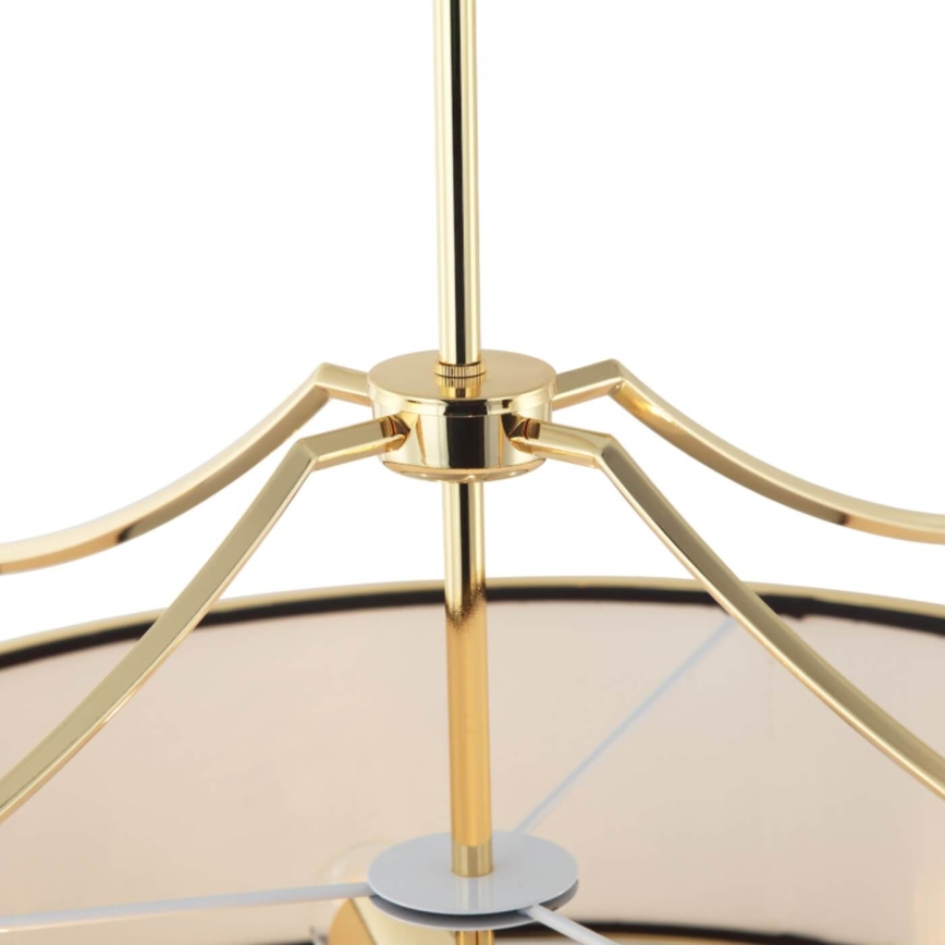 Open Design OR84146 - Lustre em haste STANZA 4xE27/15W/230V Ø 55 cm dourado/preto