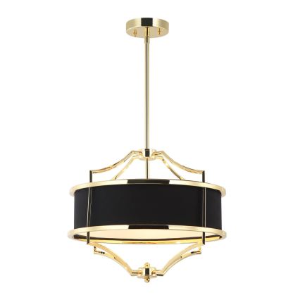Open Design OR84153 - Lustre em haste STESSO 4xE27/15W/230V Ø 42 cm dourado/preto