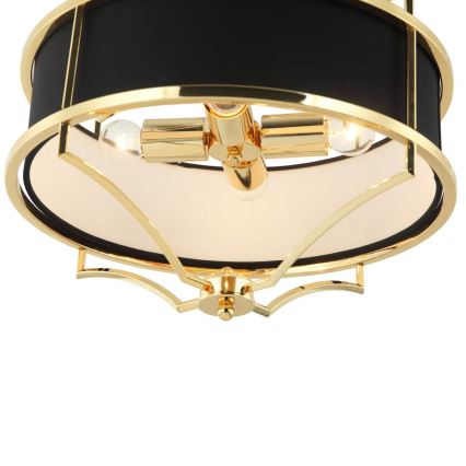 Open Design OR84153 - Lustre em haste STESSO 4xE27/15W/230V Ø 42 cm dourado/preto