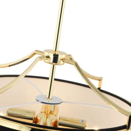Open Design OR84153 - Lustre em haste STESSO 4xE27/15W/230V Ø 42 cm dourado/preto