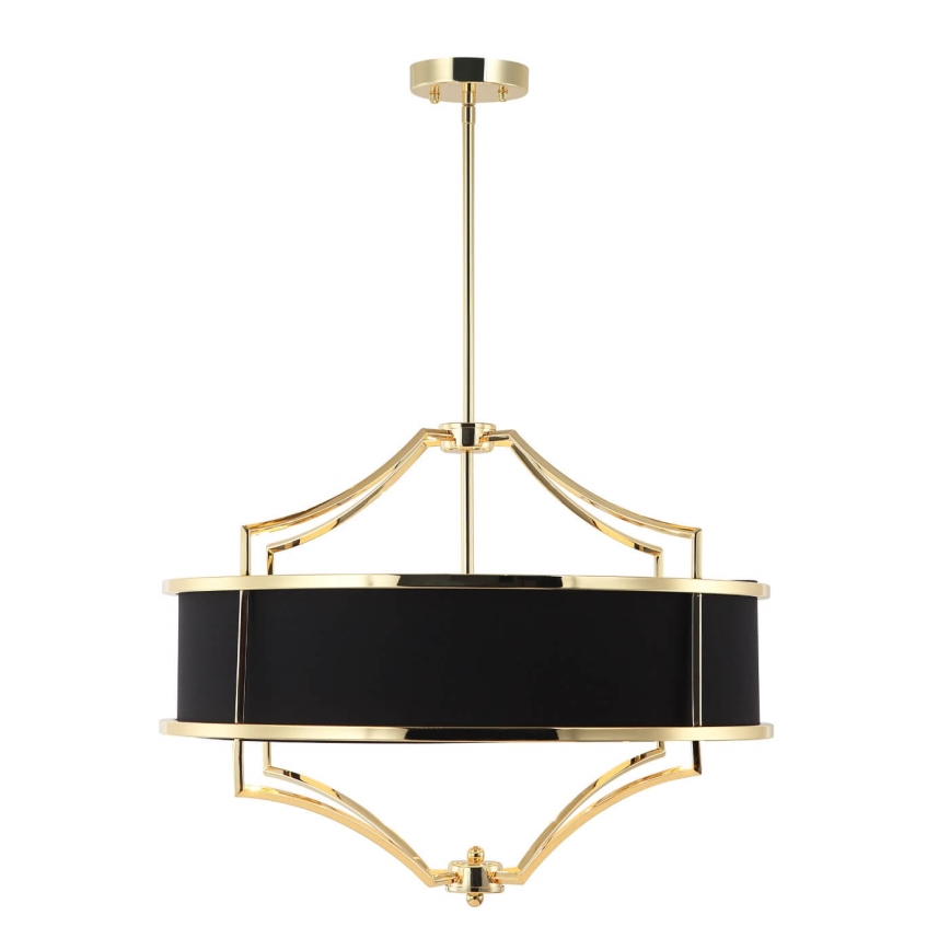 Open Design OR84160 - Lustre em haste STESSO 4xE27/15W/230V, Ø 55 cm, dourado/preto