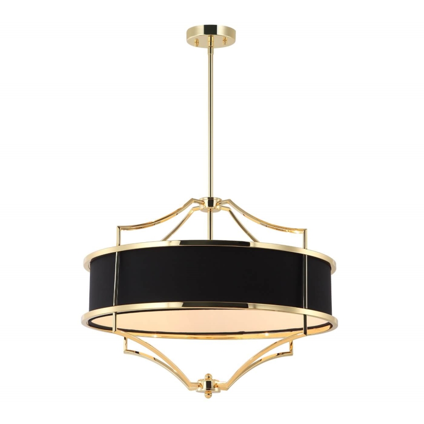 Open Design OR84160 - Lustre em haste STESSO 4xE27/15W/230V, Ø 55 cm, dourado/preto
