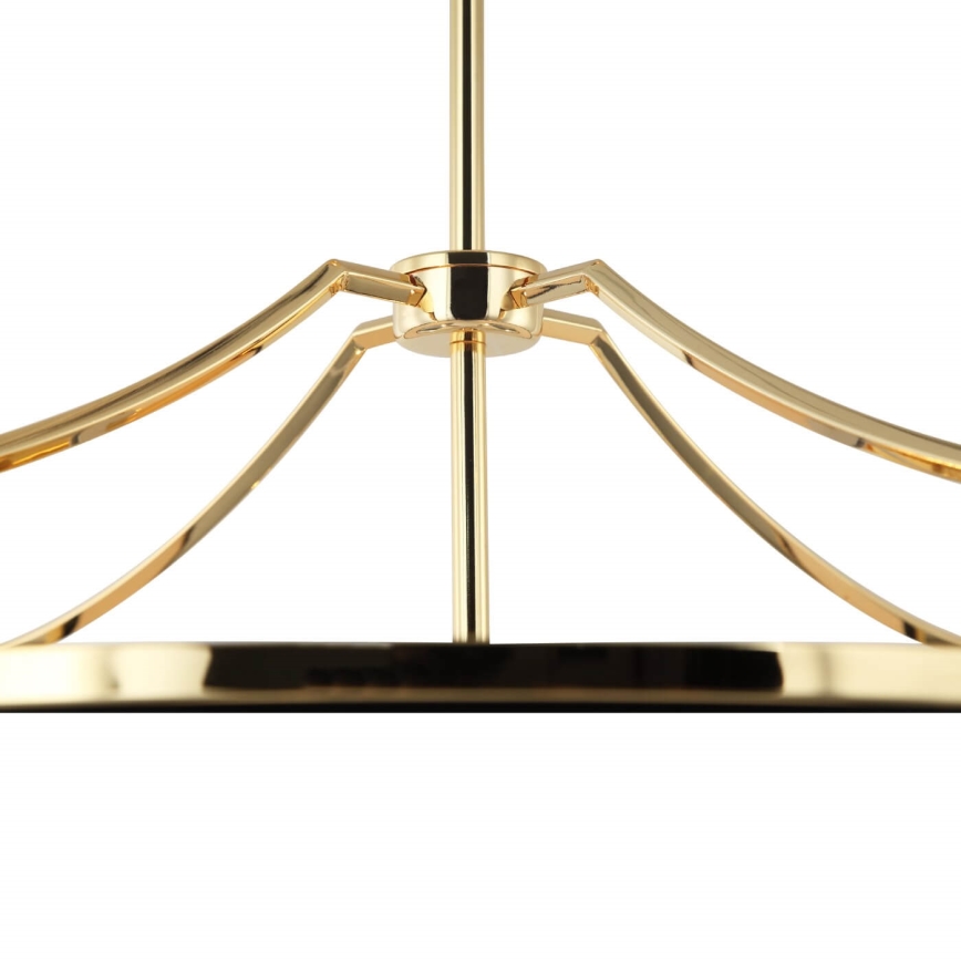 Open Design OR84160 - Lustre em haste STESSO 4xE27/15W/230V, Ø 55 cm, dourado/preto