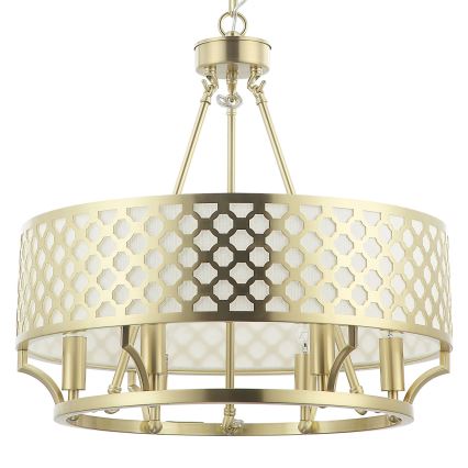 Open Design OR84382 - Lustre com corrente VERNO 6xE14/12W/230V Ø 55 cm latão