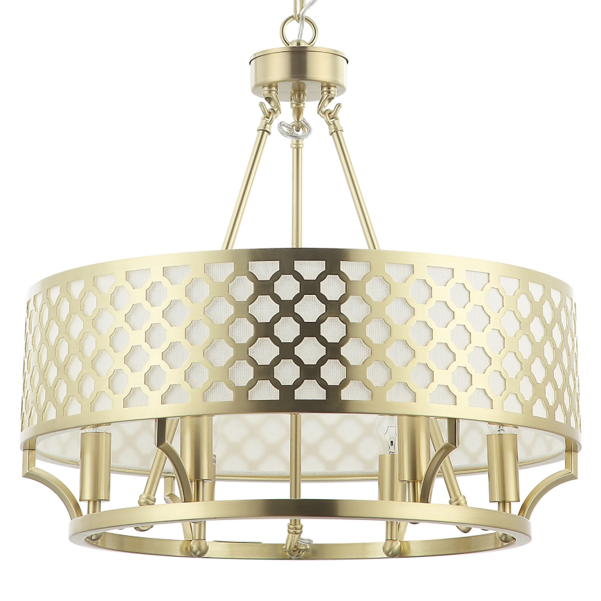 Open Design OR84382 - Lustre com corrente VERNO 6xE14/12W/230V Ø 55 cm latão