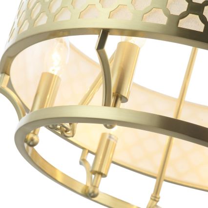 Open Design OR84382 - Lustre com corrente VERNO 6xE14/12W/230V Ø 55 cm latão