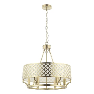 Open Design OR84382 - Lustre com corrente VERNO 6xE14/12W/230V Ø 55 cm latão