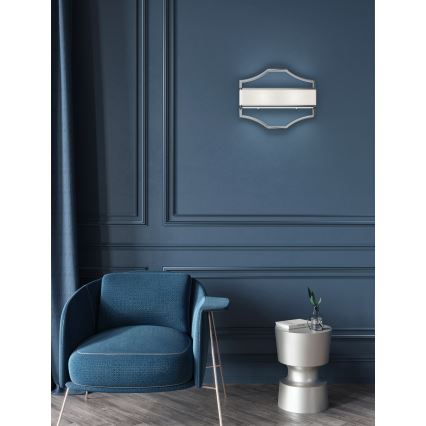 Open Design OR84504 - Aplique de parede GERDO 2xE14/12W/230V cromado brilhante/branco